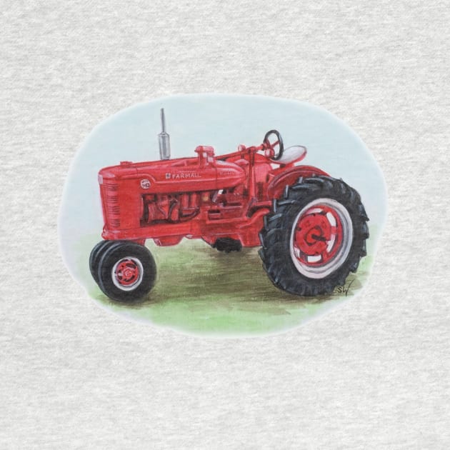 Farmall Tractor by Sandra Warmerdam